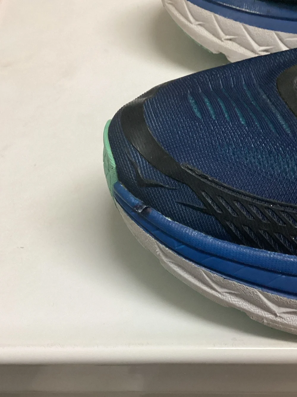 Hoka Women Navy Blue & Teal Running Sneakers